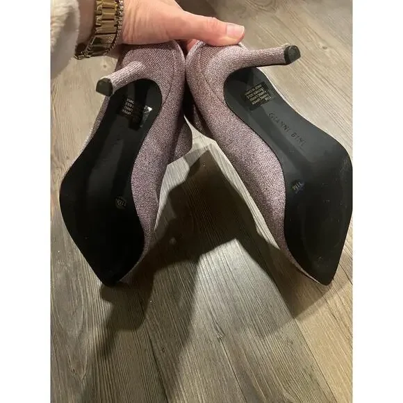 Gianni Bini cloth heeled boots - Picture 2 of 4